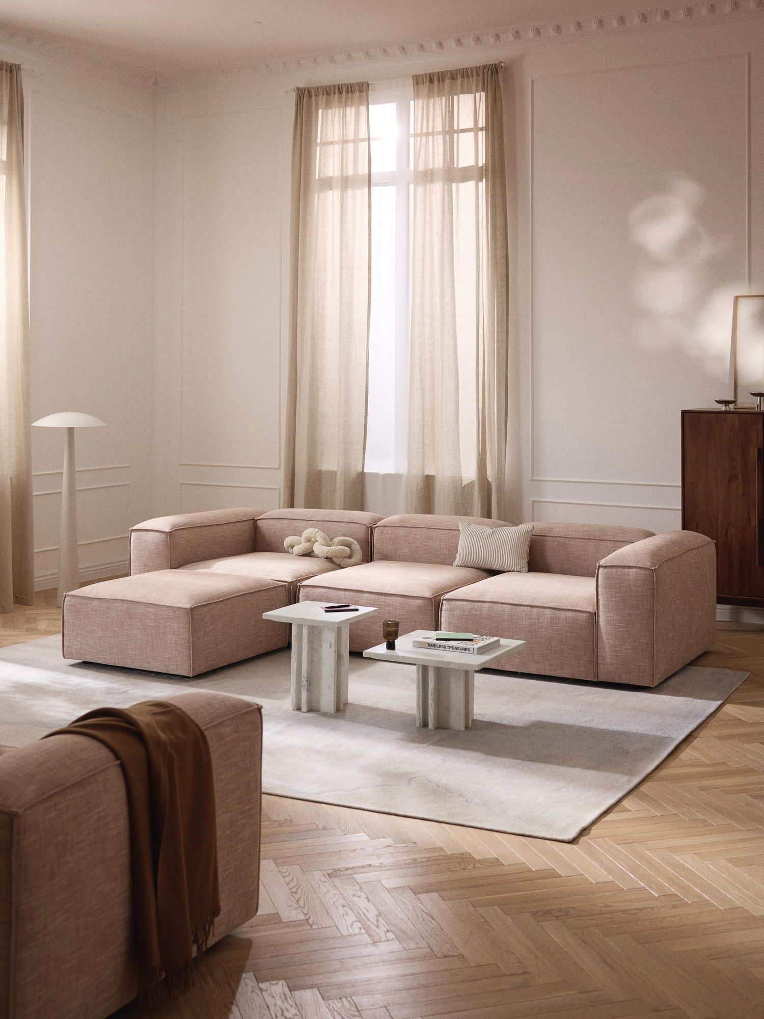 Kayla L Shape With Stool